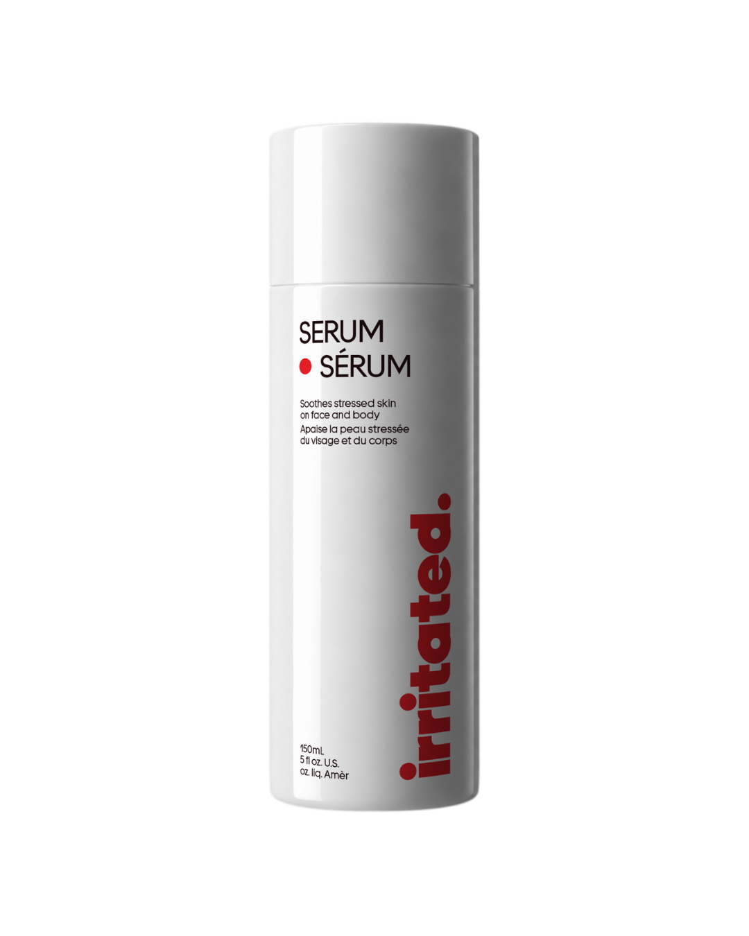 Irritated skincare face and body serum 150ml fragrance free clinically tested sensitive skin