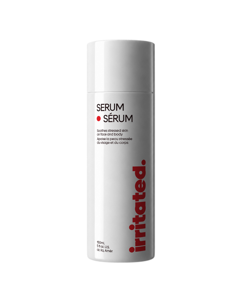 Irritated skincare face and body serum 150ml fragrance free clinically tested sensitive skin